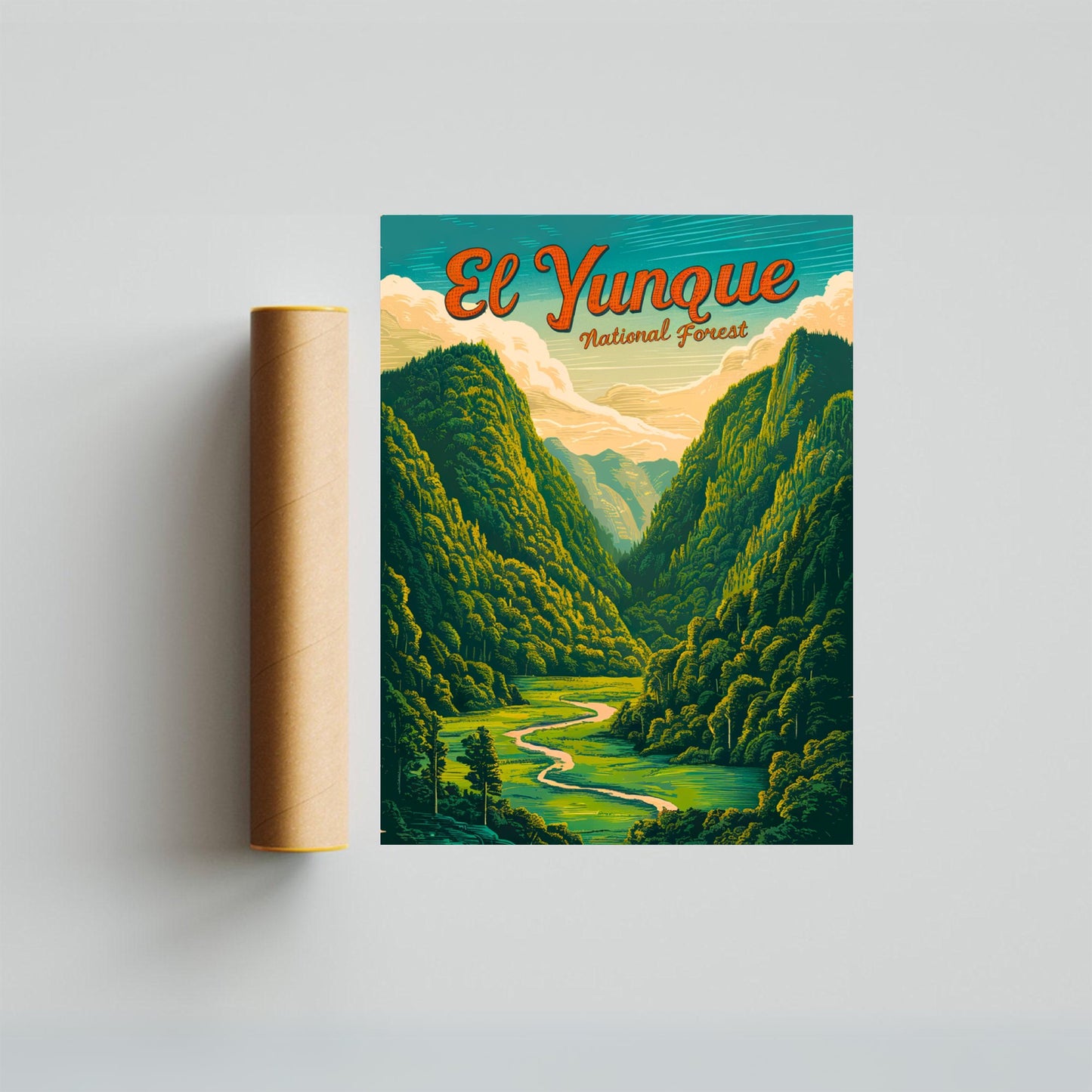 El Yunque Vintage Travel Poster