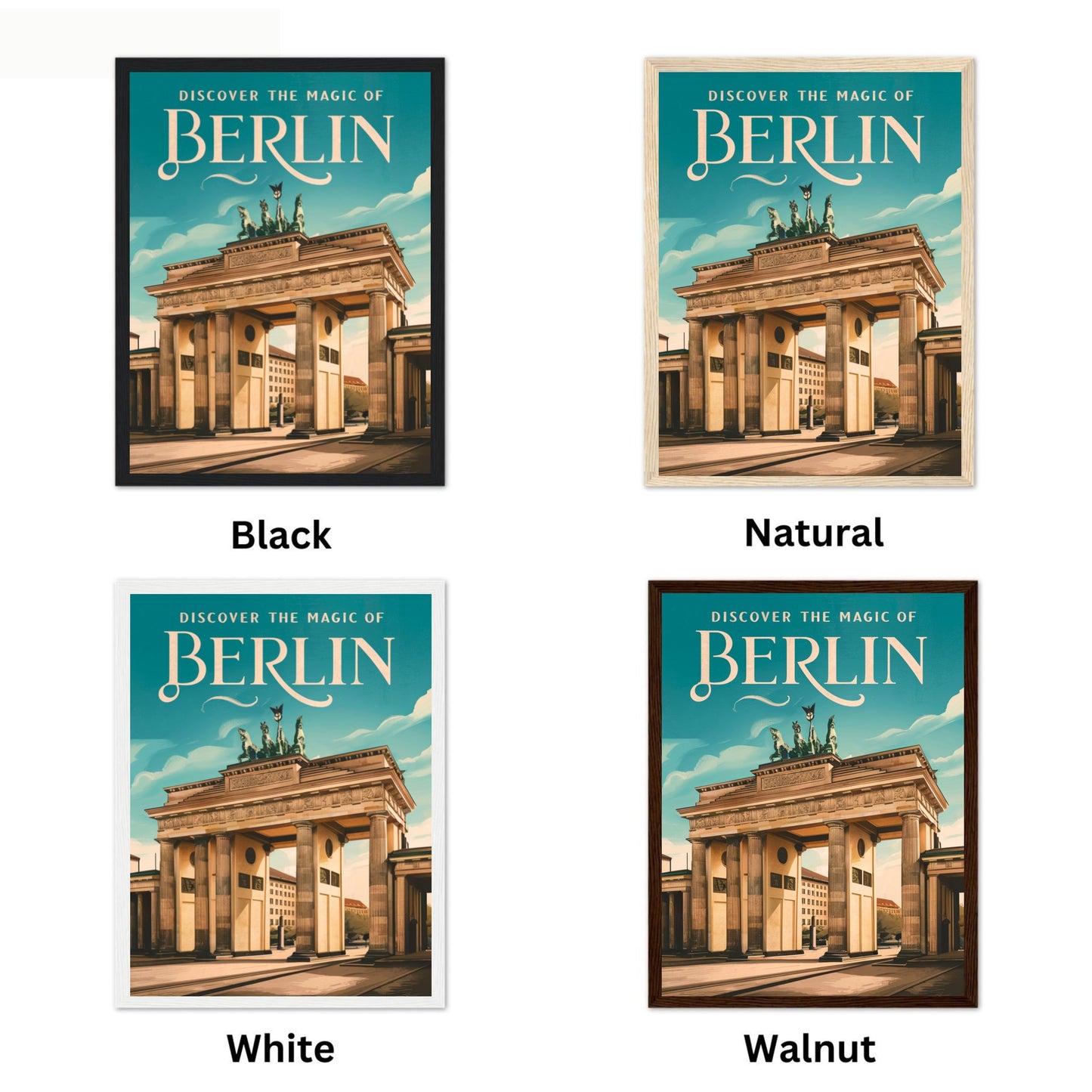 Berlin Vintage Travel Poster - Historic City