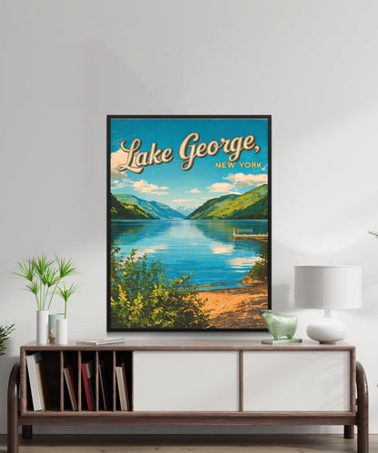 Lake George Vintage Travel Poster