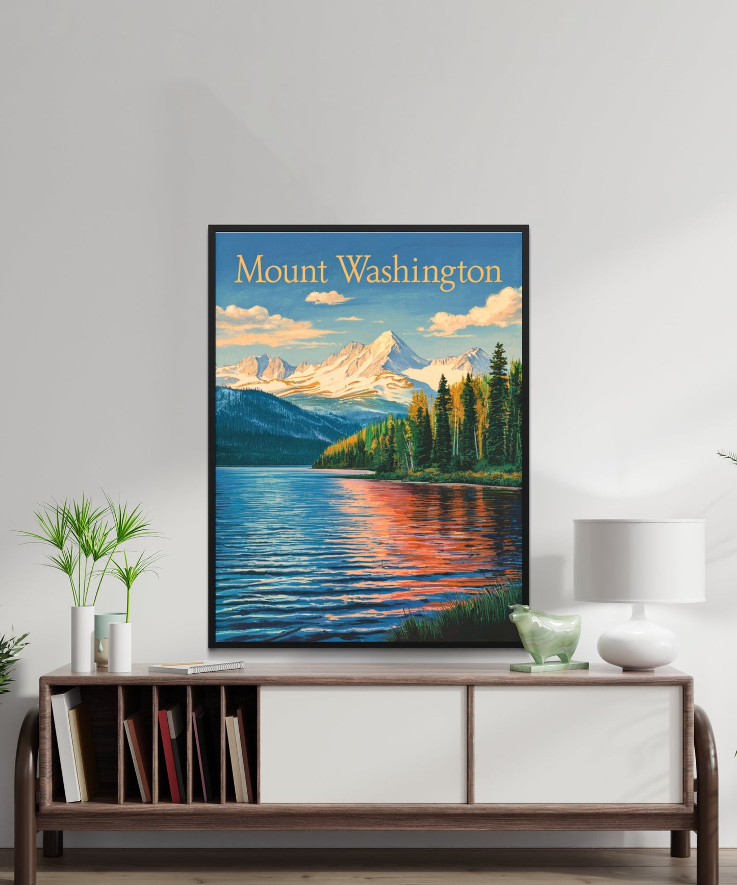 Mount Washington Vintage Travel Poster - Majestic Views