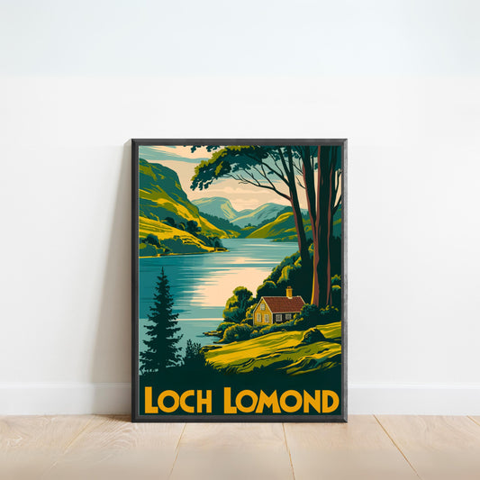 Loch Lomond Vintage Travel Poster - Beautiful Views