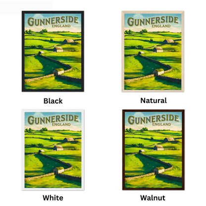 Gunnerside Vintage Travel Poster - Scenic Valleys