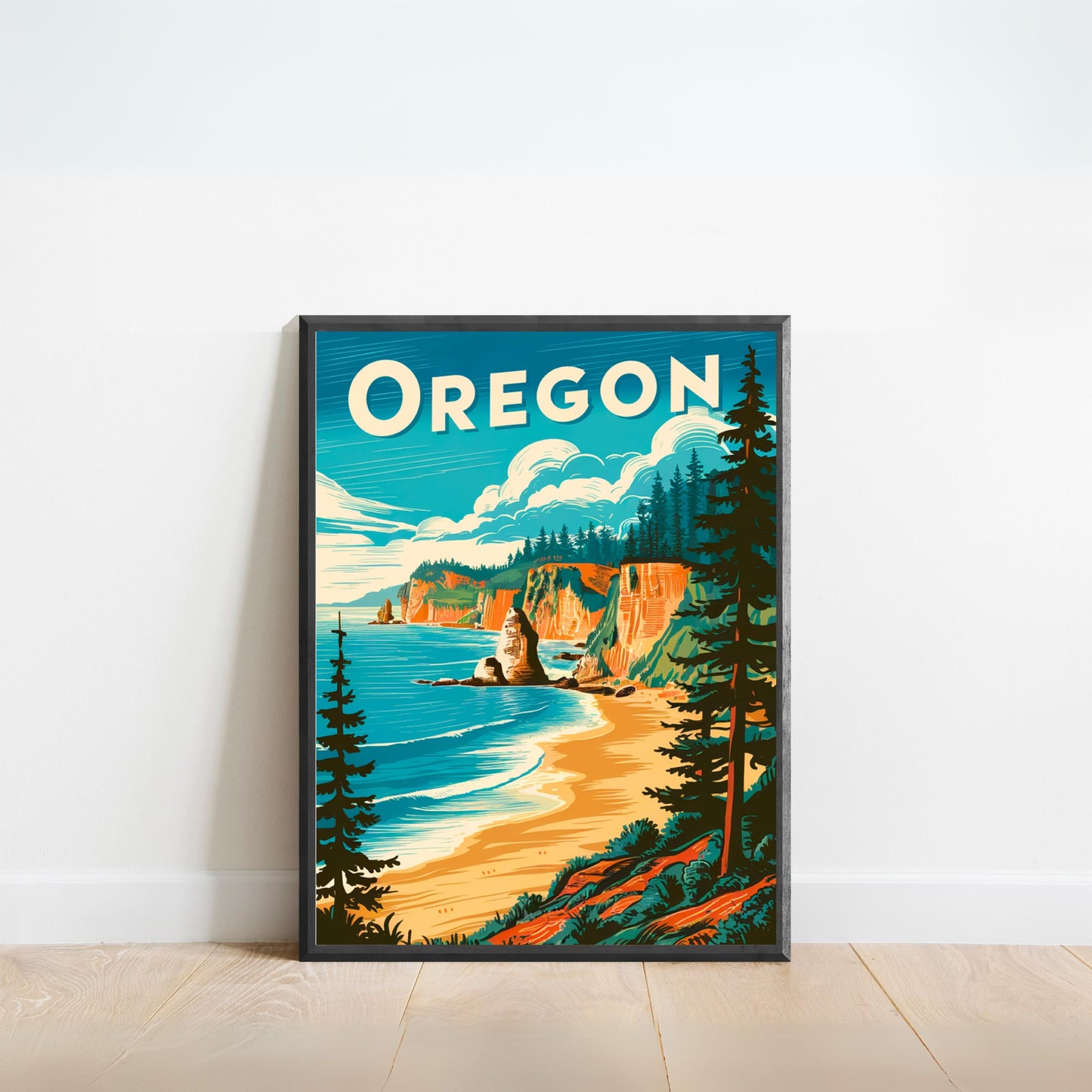 Oregon Vintage Travel Poster - Outdoor Paradise