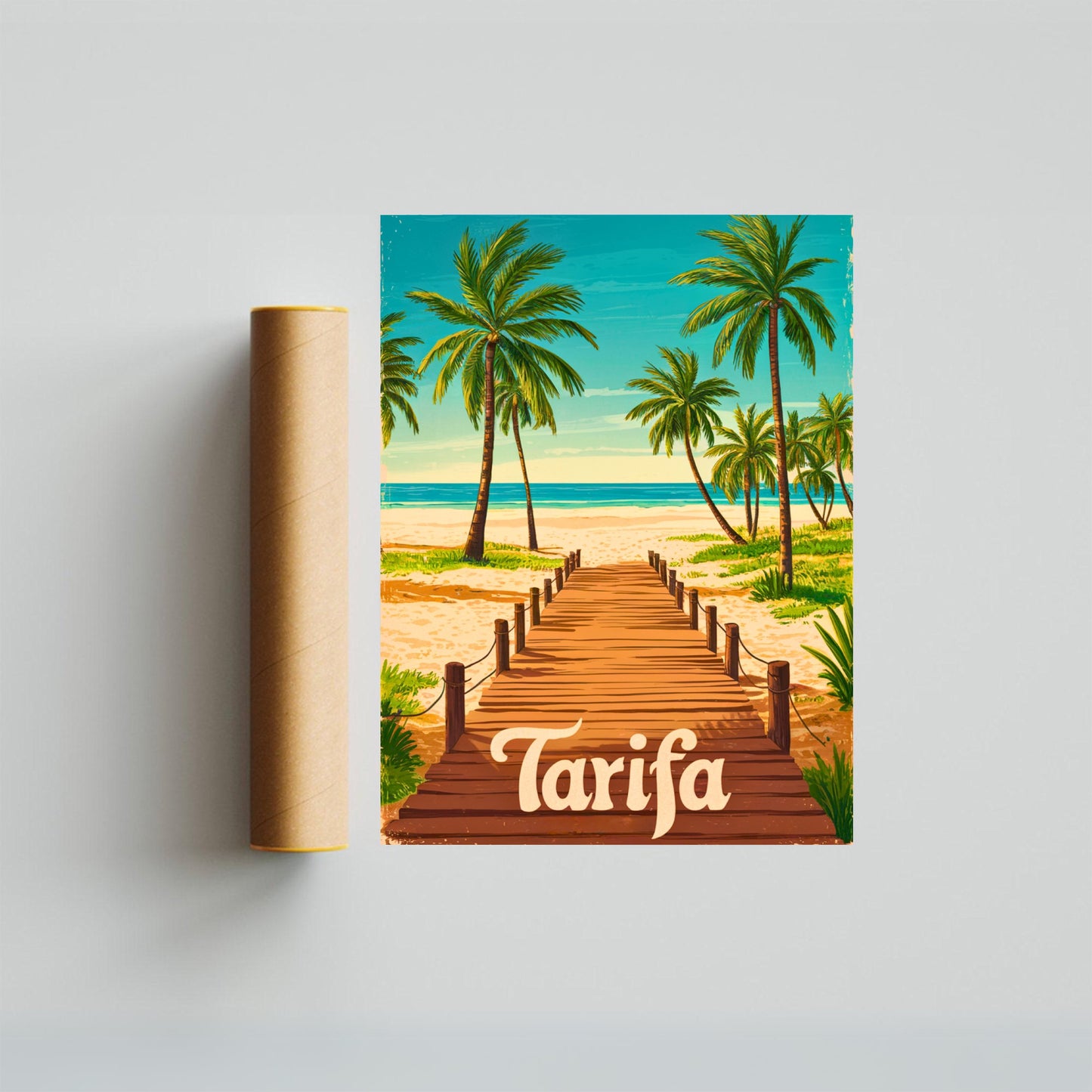 Tarifa Vintage Travel Poster