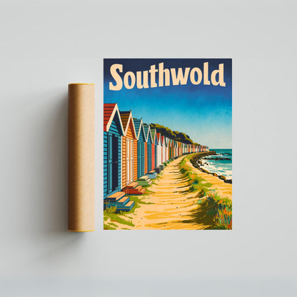 Southwold Vintage Travel Poster