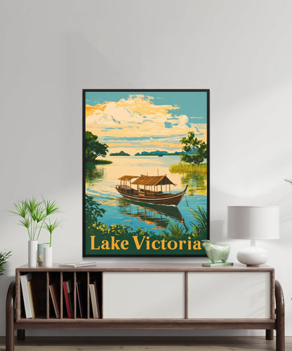 Lake Victoria Vintage Travel Poster - Beauty of Africa’s Great Lake