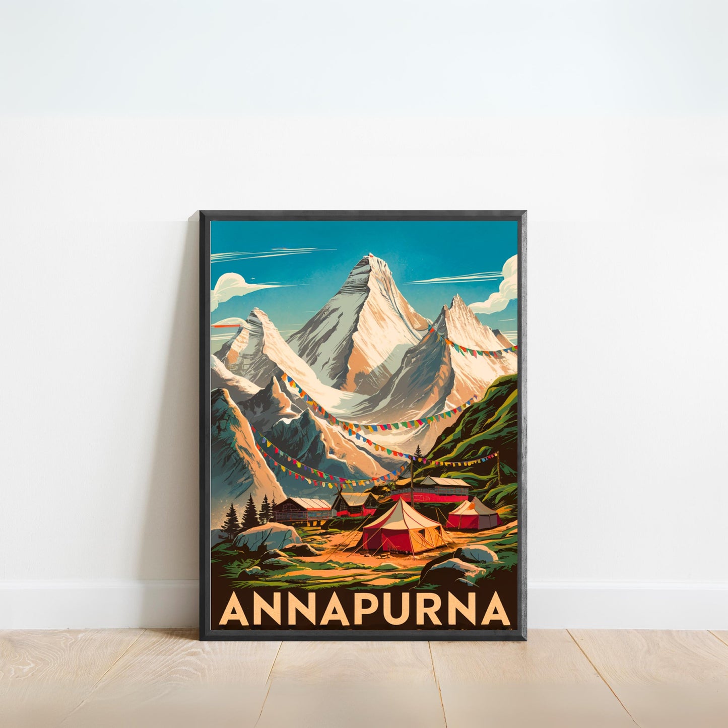 Annapurna Vintage Travel Poster