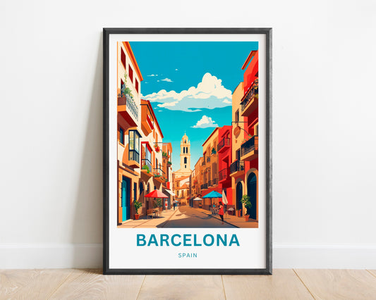 Barcelona Travel Poster