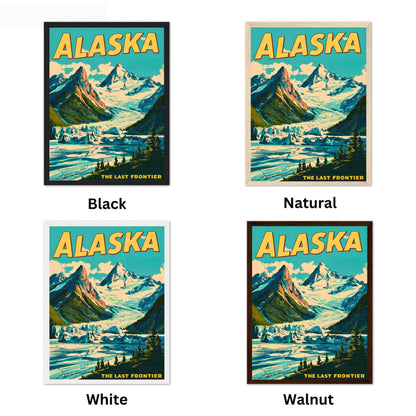 Alaska Vintage Travel Poster - The Last Frontier