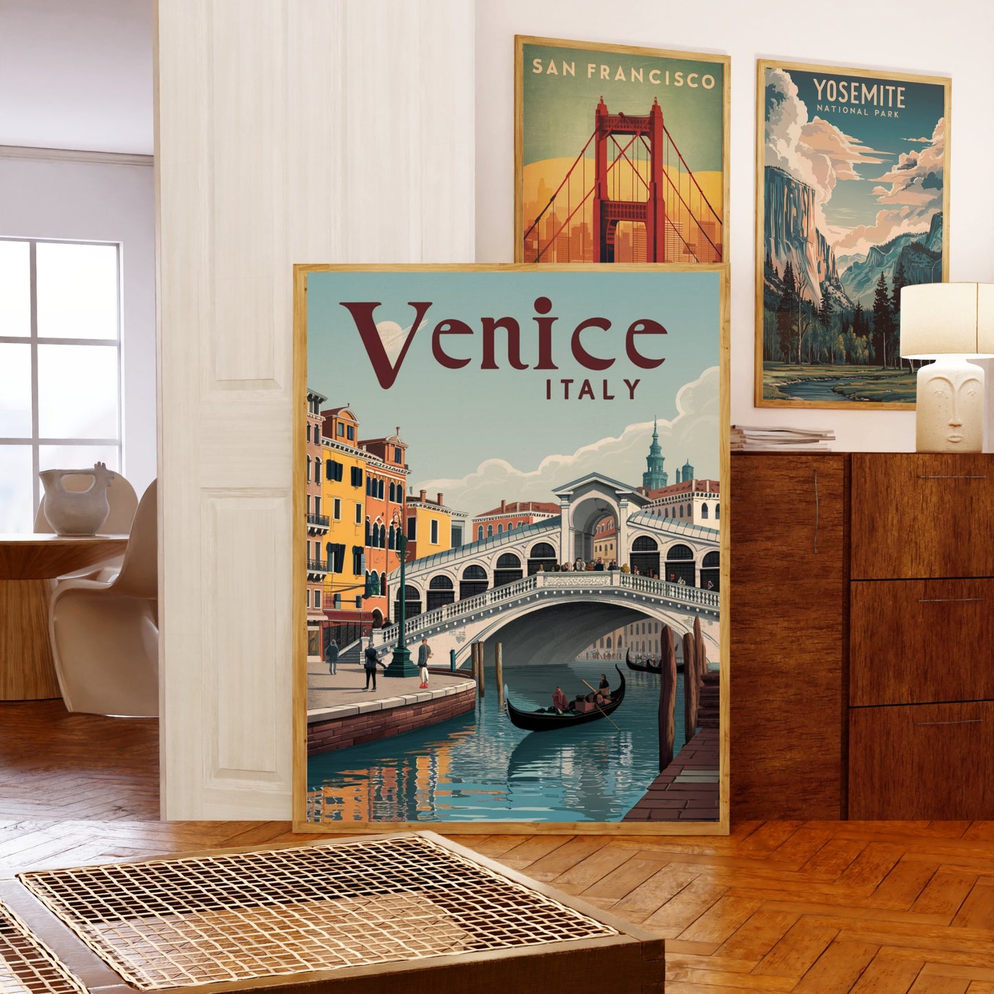 Venice Vintage Travel Poster -Timeless Canals