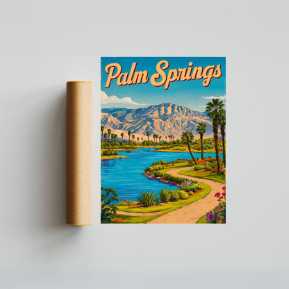 Palm Springs Vintage Travel Poster