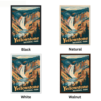 Yellowstone National Park Vintage Travel Poster - Timeless Wild West Wonder