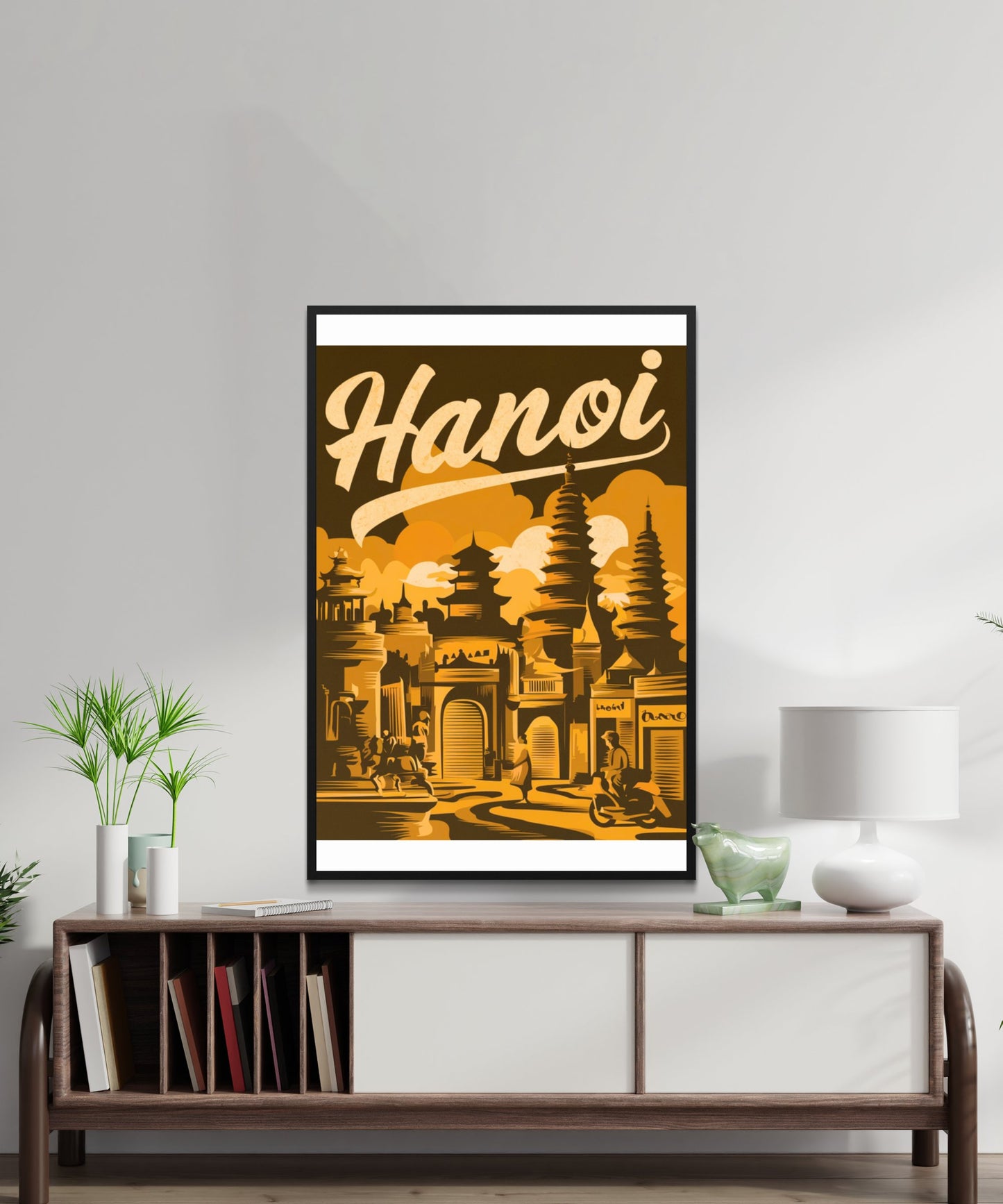 Hanoi Vintage Travel Poster - Beautiful Views