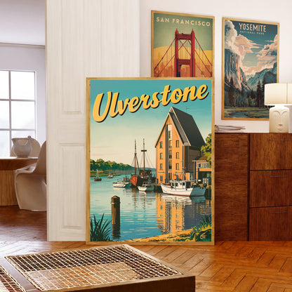 Ulverstone Vintage Travel Poster - Lush Landscapes