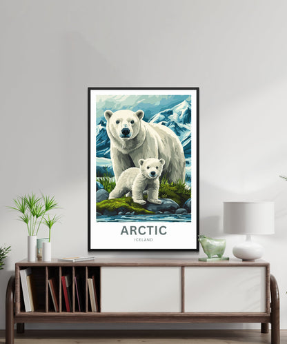 Arctic Travel Poster - Icy Landscape