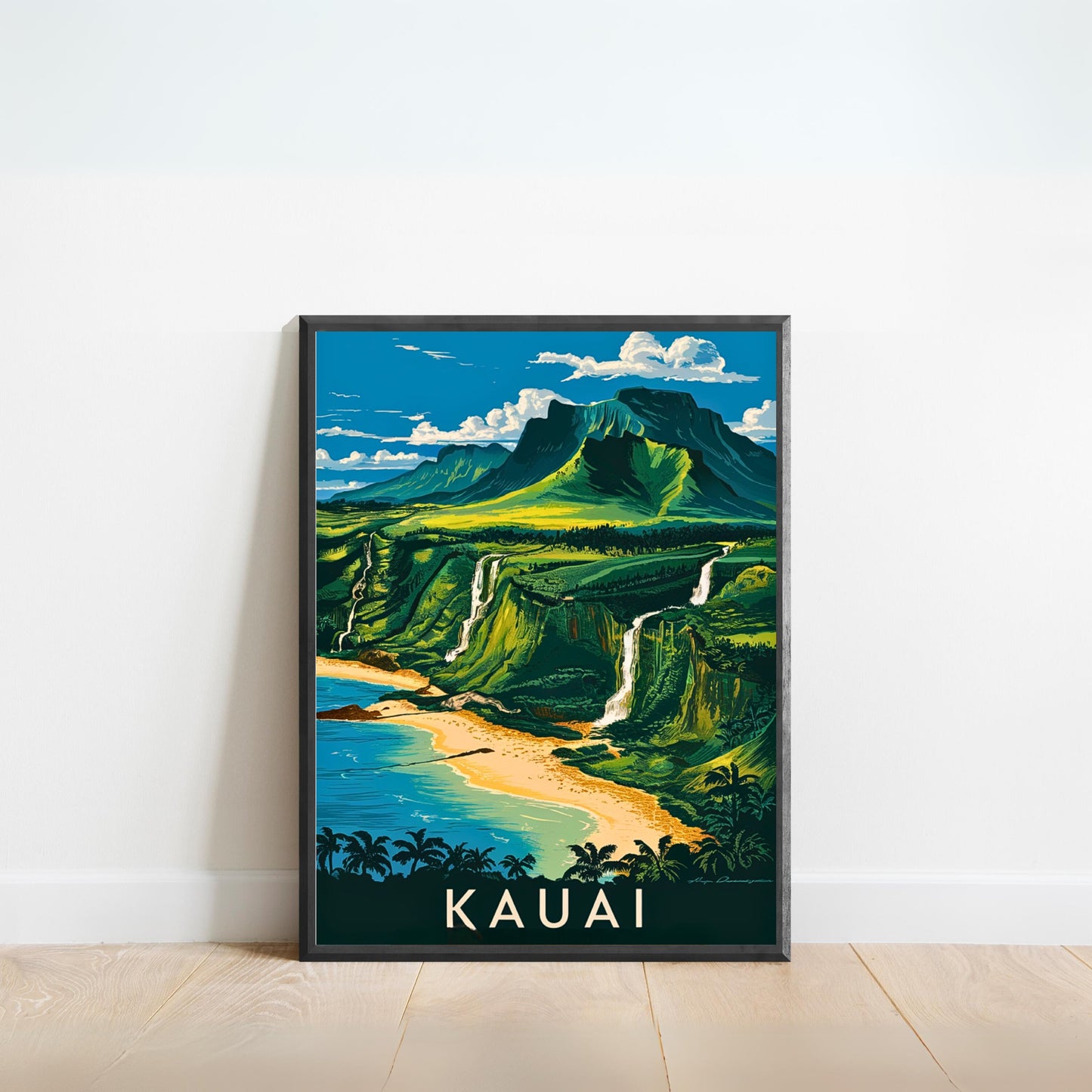 Kauai Vintage Travel Poster