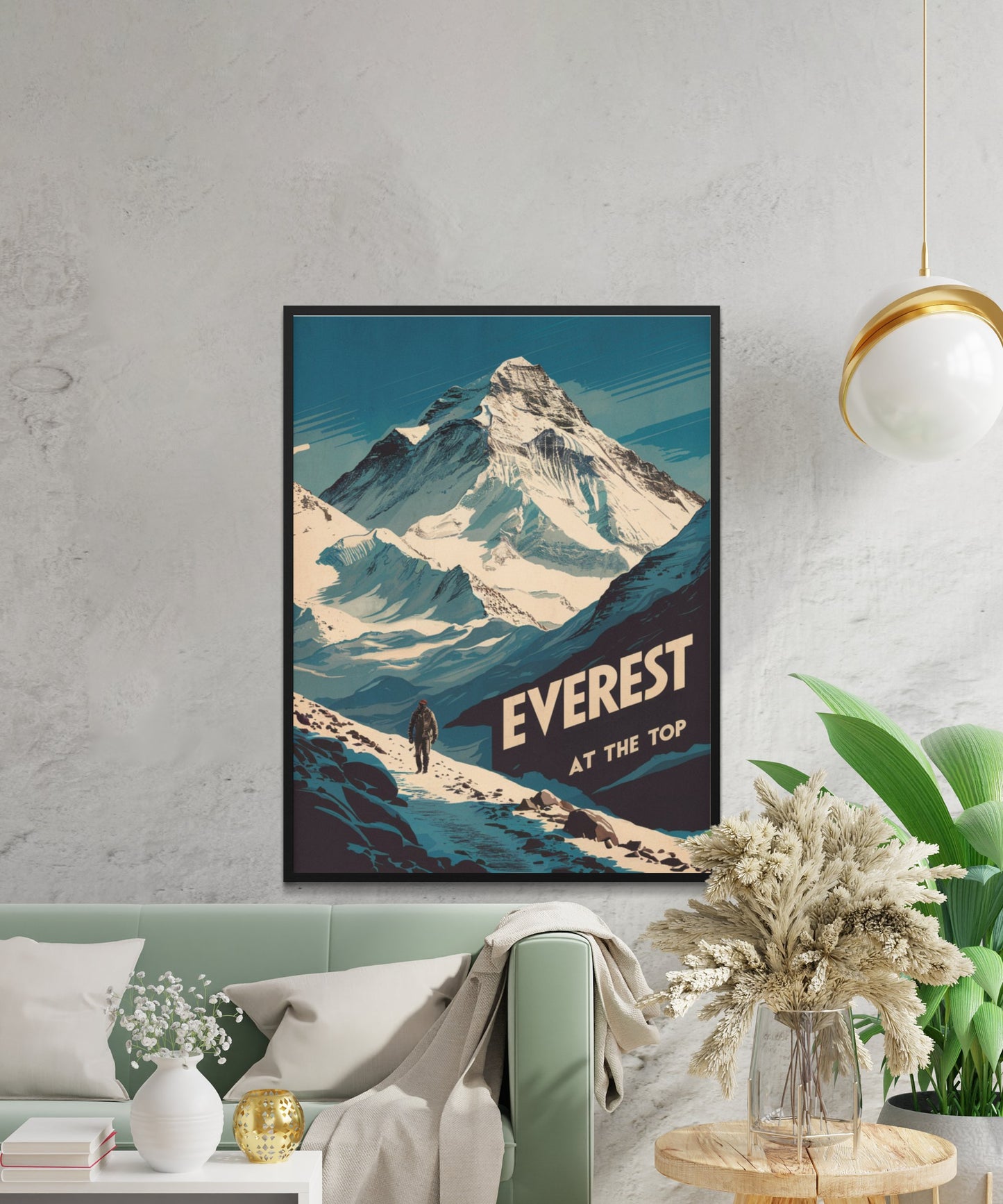 Mount Everest Vintage Travel Poster - Frozen in Time