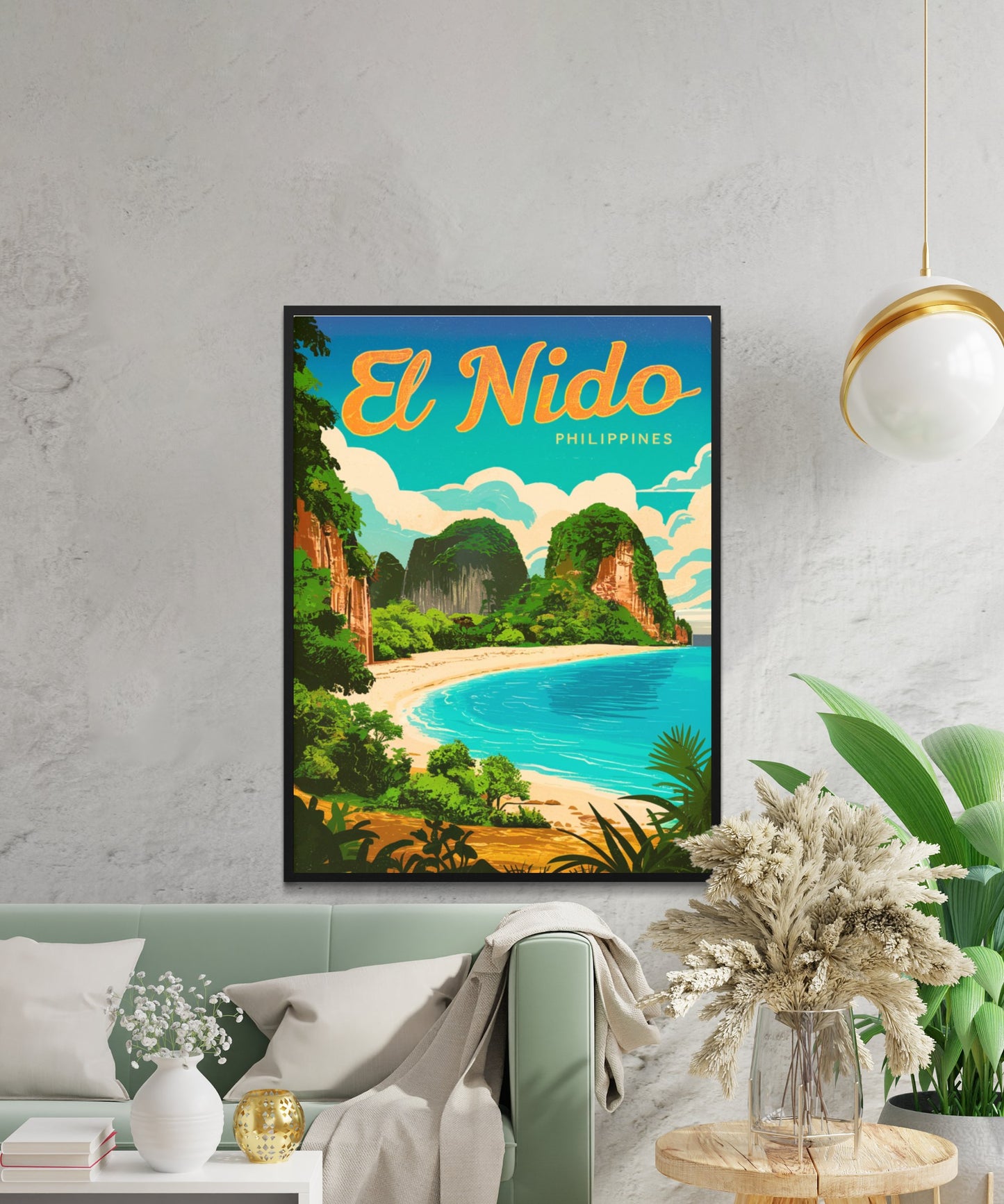 El Nido Vintage Travel Poster