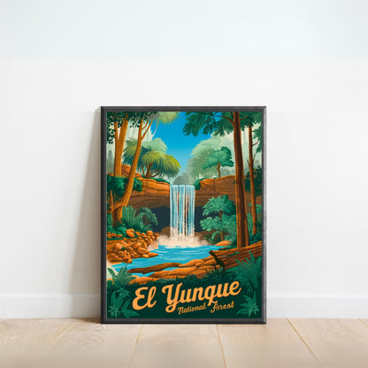 El Yunque Vintage Travel Poster - Panoramic Views