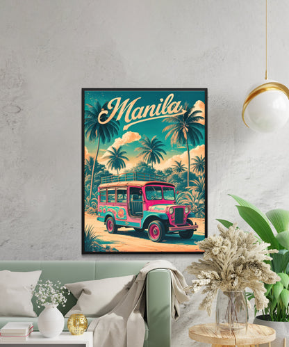 Manila Vintage Travel Poster