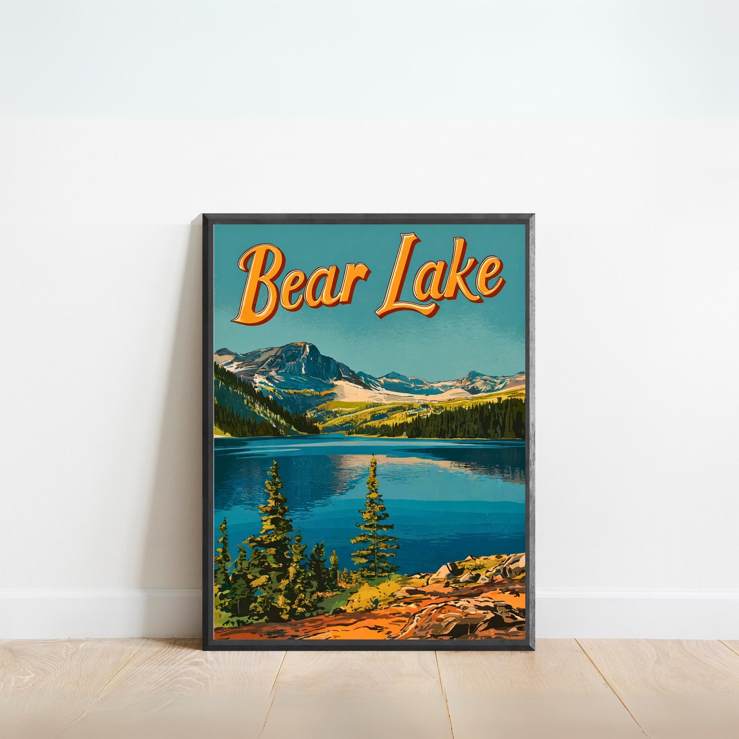 Bear Lake  Vintage Travel Poster