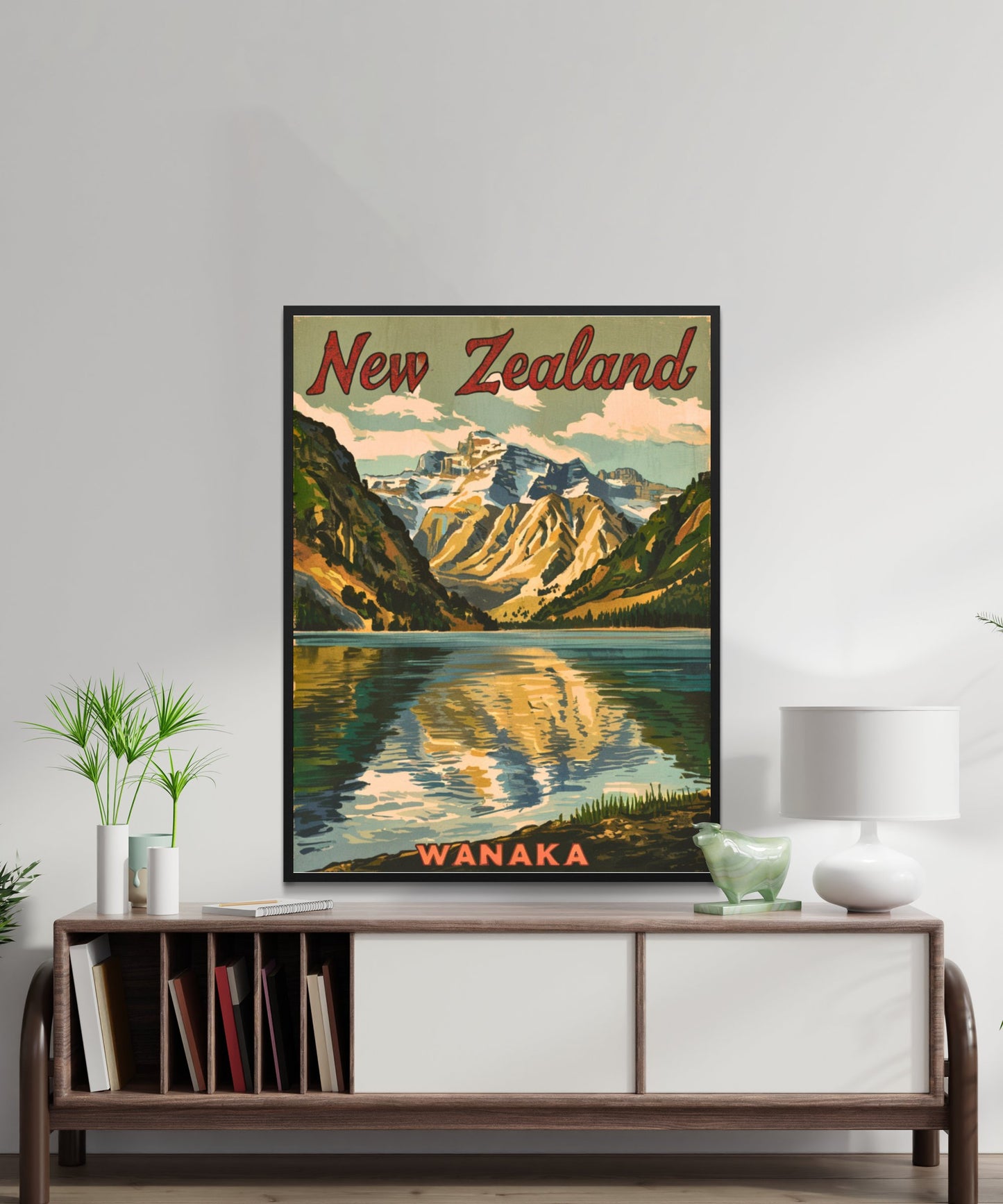 New Zealand Vintage Travel Poster