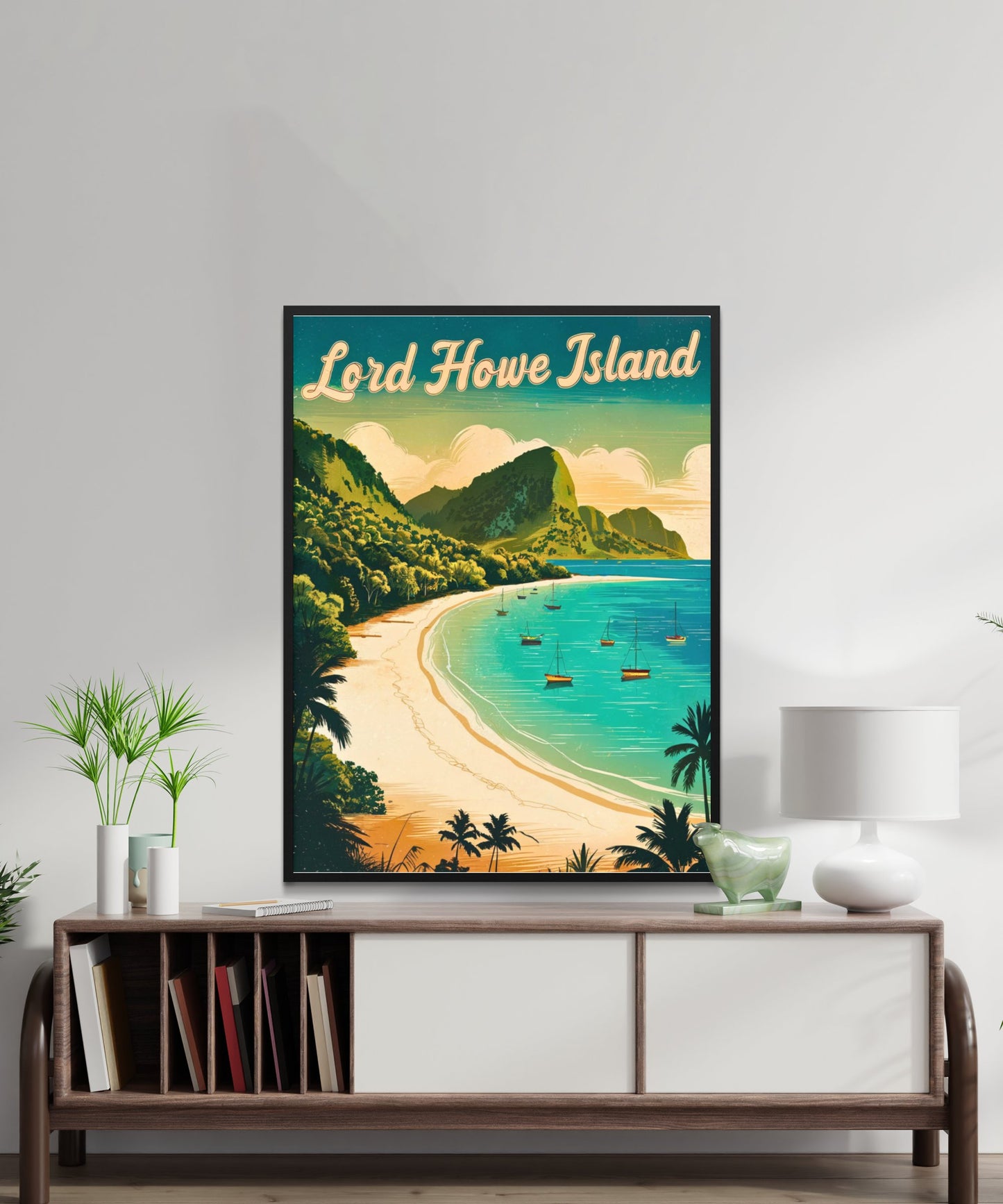 Lord Howe Island Vintage Travel Poster - Nature’s Secluded Paradise of Australia