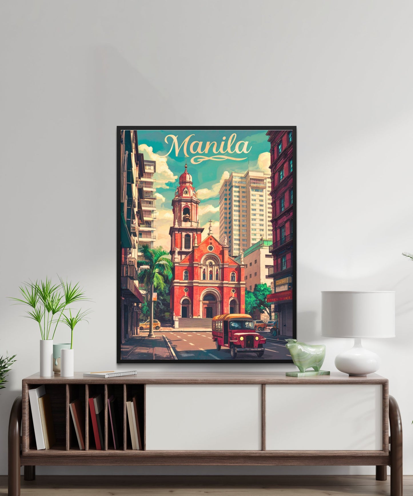 Manila Vintage Travel Poster - Tropical Warmth