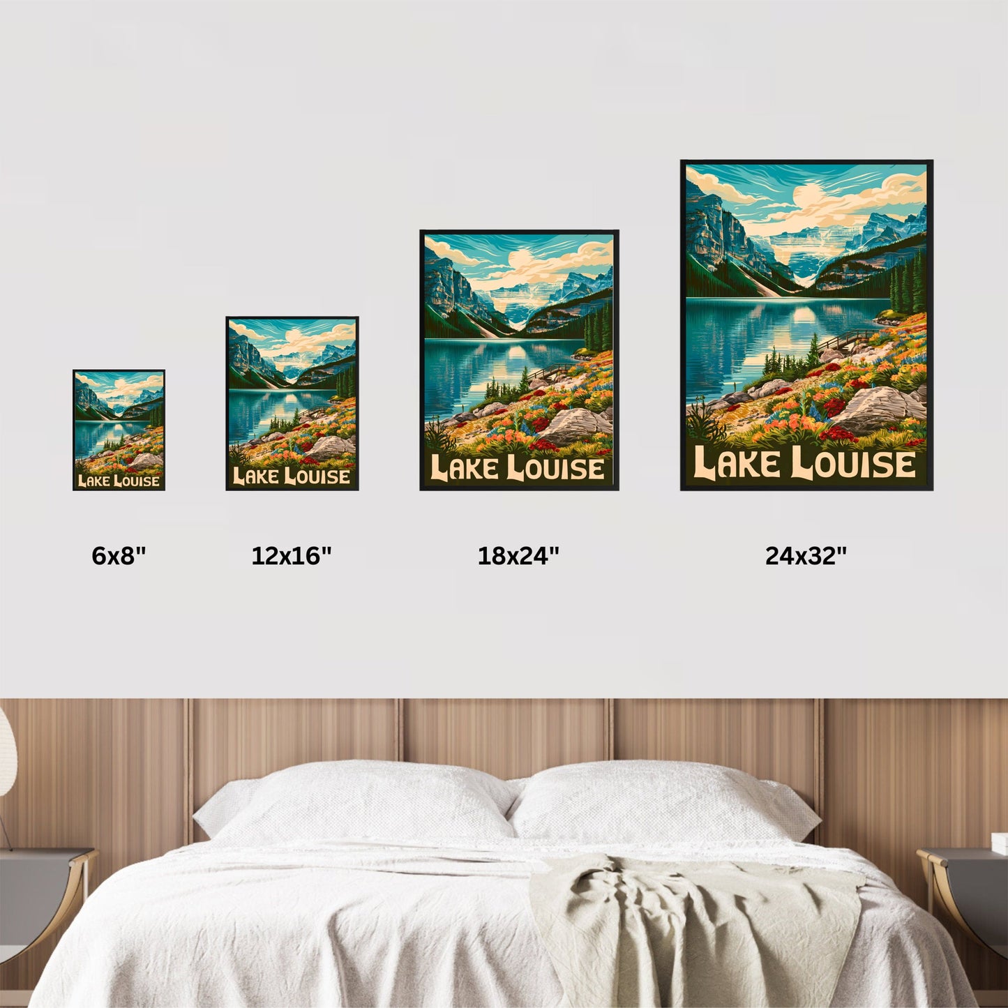 Lake Louise Vintage Travel Poster - Timeless Elegance