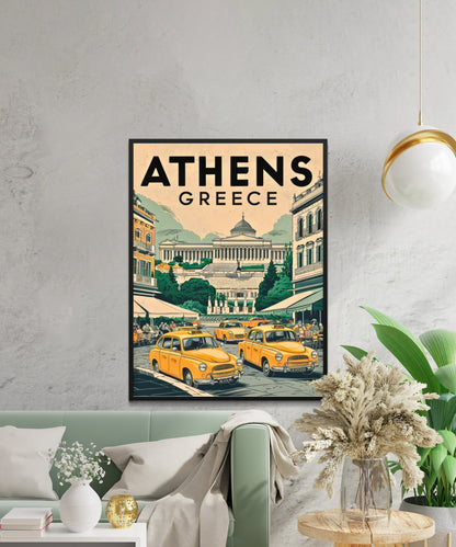 Athens Vintage Travel Poster