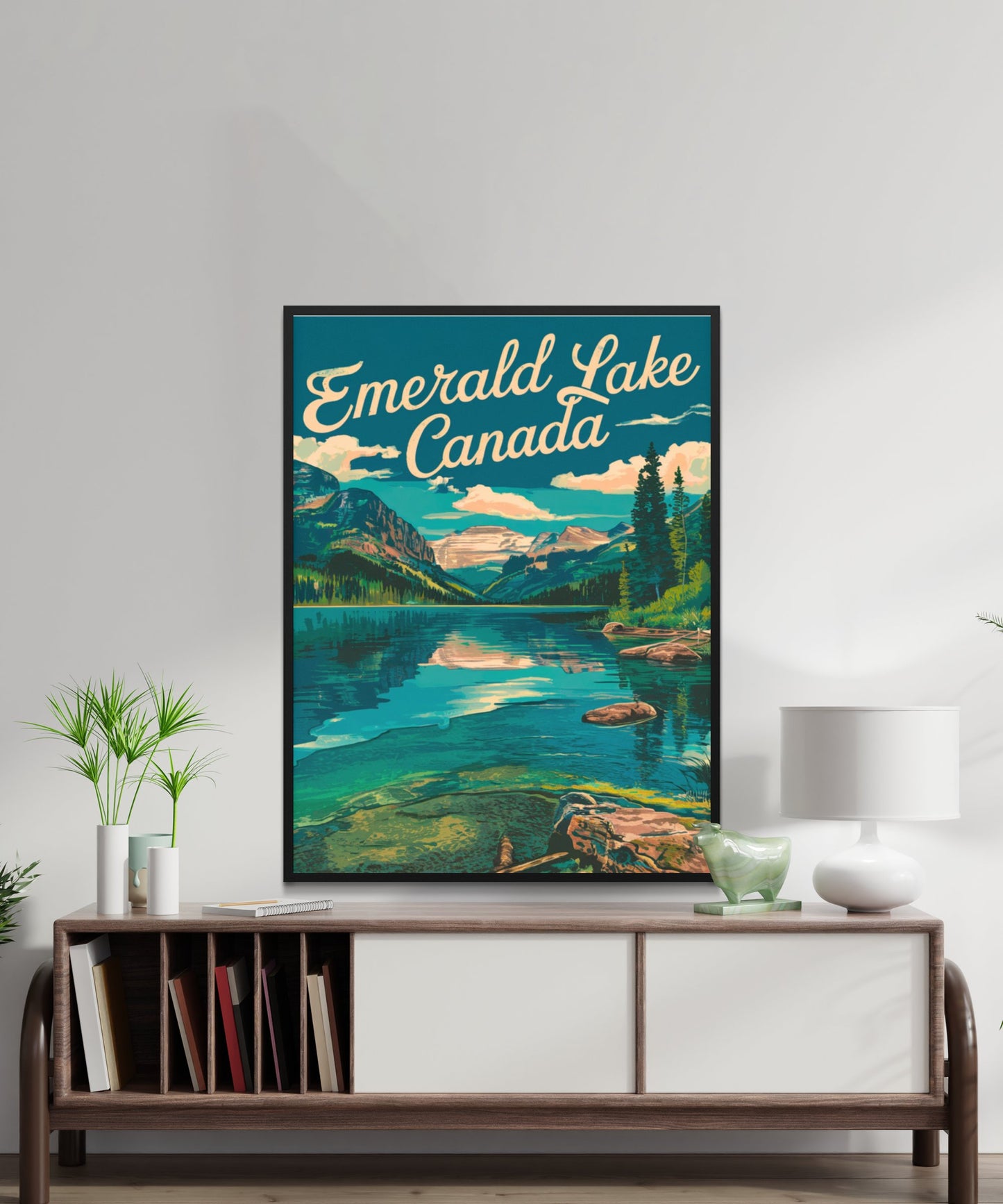 Emerald Lake Vintage Travel Poster - Outdoor Adventure