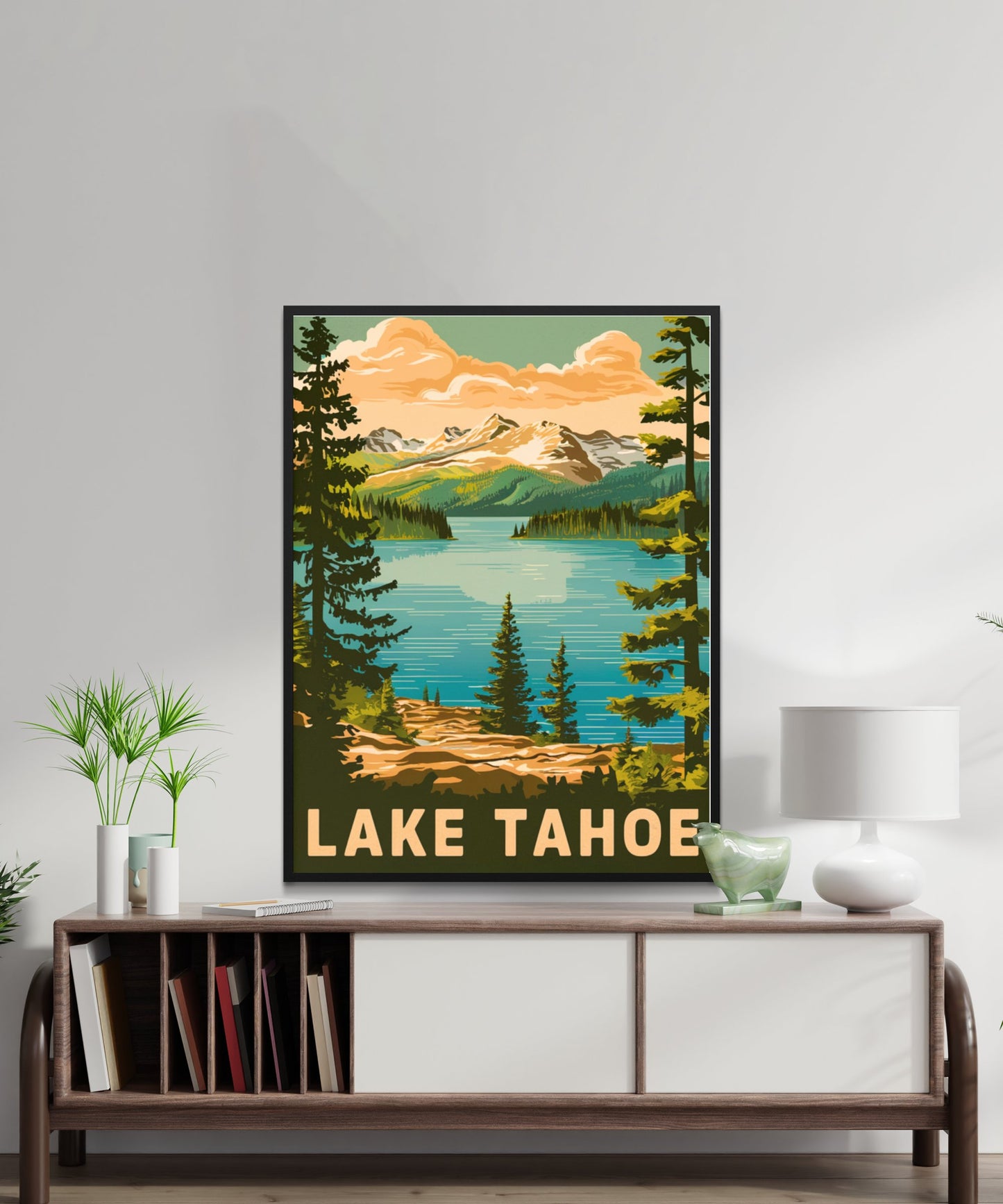 Lake Tahoe Vintage Travel Poster - Tranquil Haven