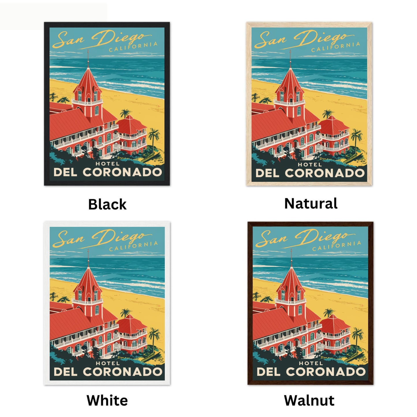 San Diego Vintage Travel Poster