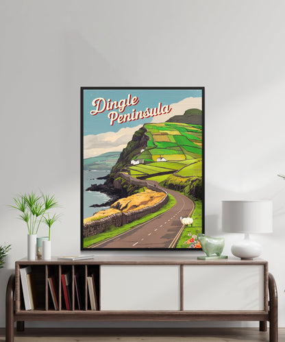 Dingle Peninsula Vintage Travel Poster