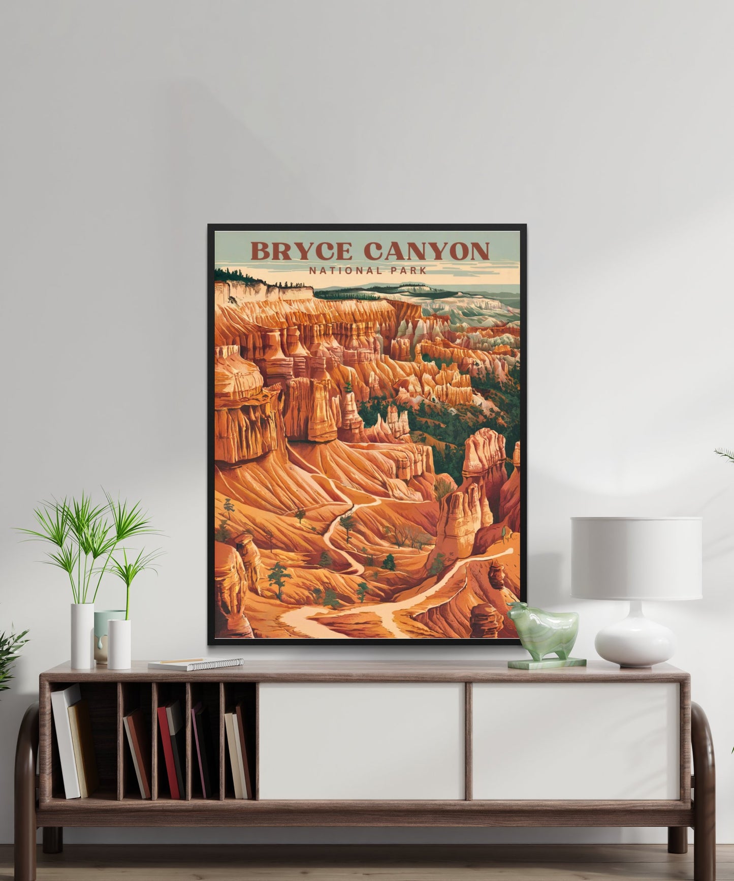 Bryce Canyon Vintage Travel Poster - Nature's Rock Formations