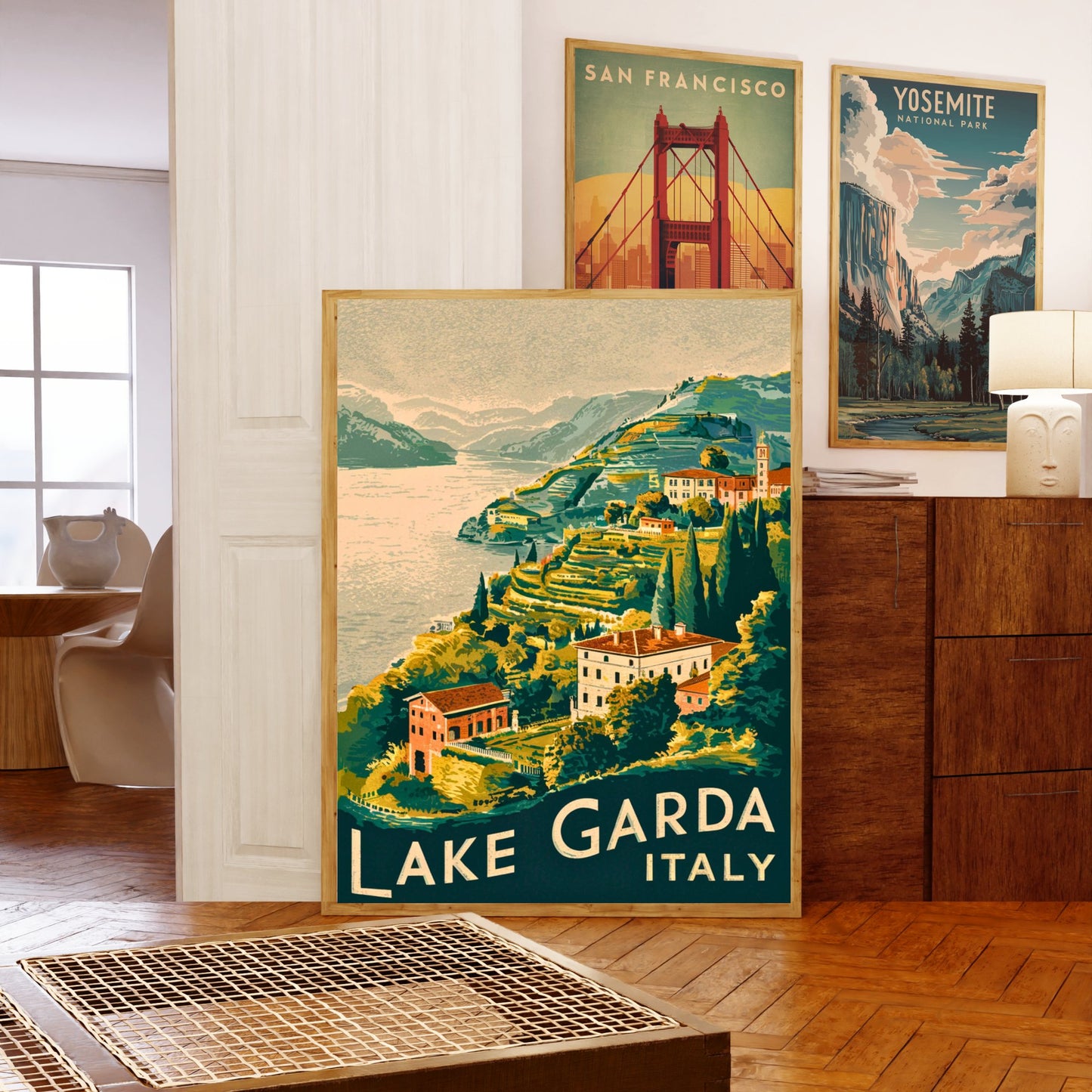 Lake Garda Vintage Travel Poster