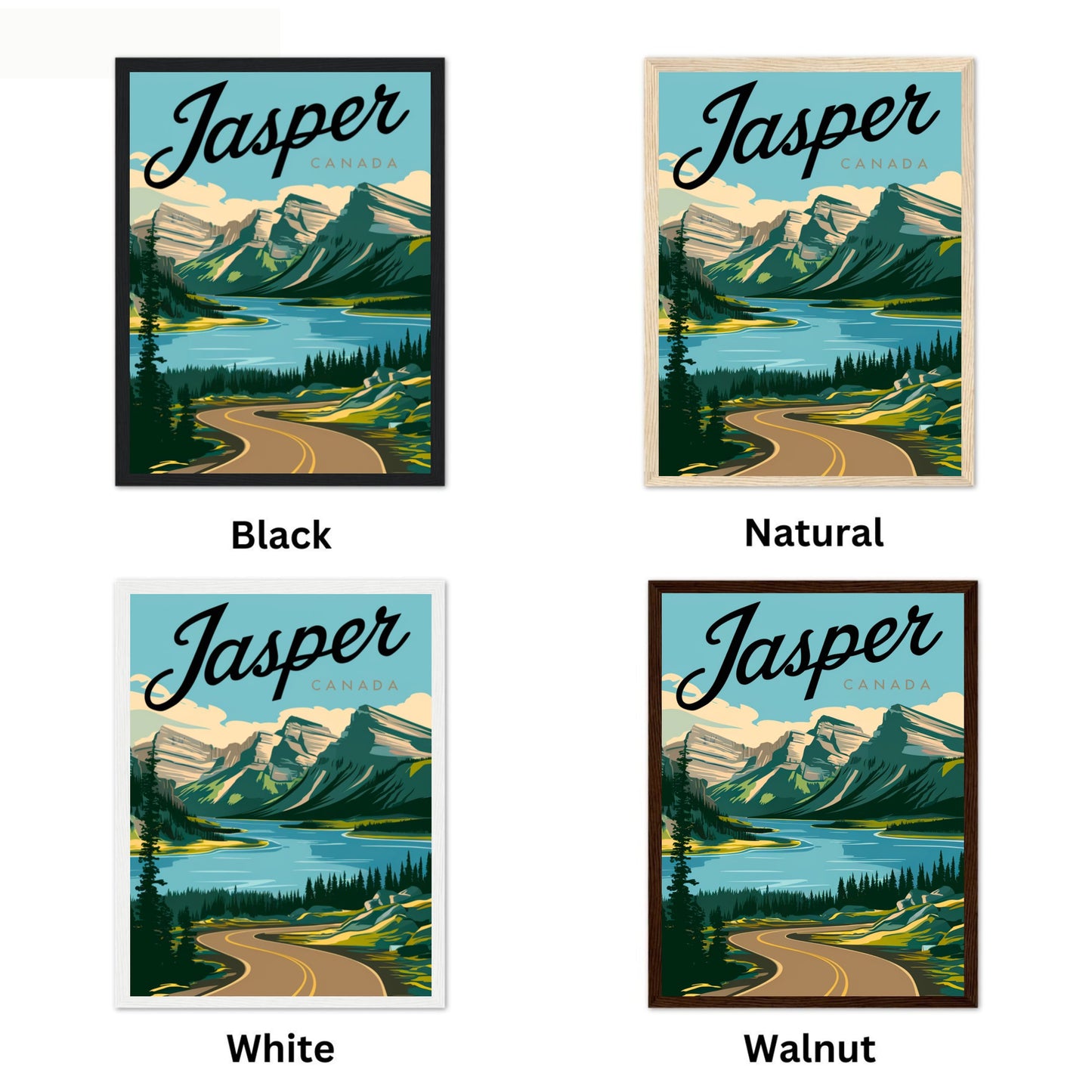 Jasper Vintage Travel Poster -  Scenic Beauty