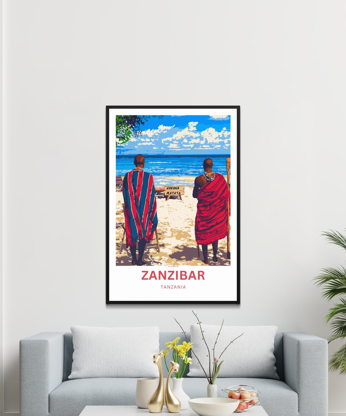 Zanzibar Travel Print - Pristine Beaches