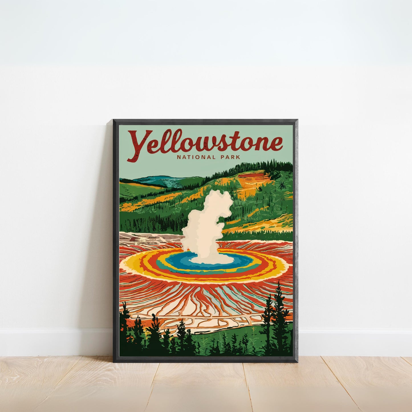 Yellowstone Vintage Travel Poster