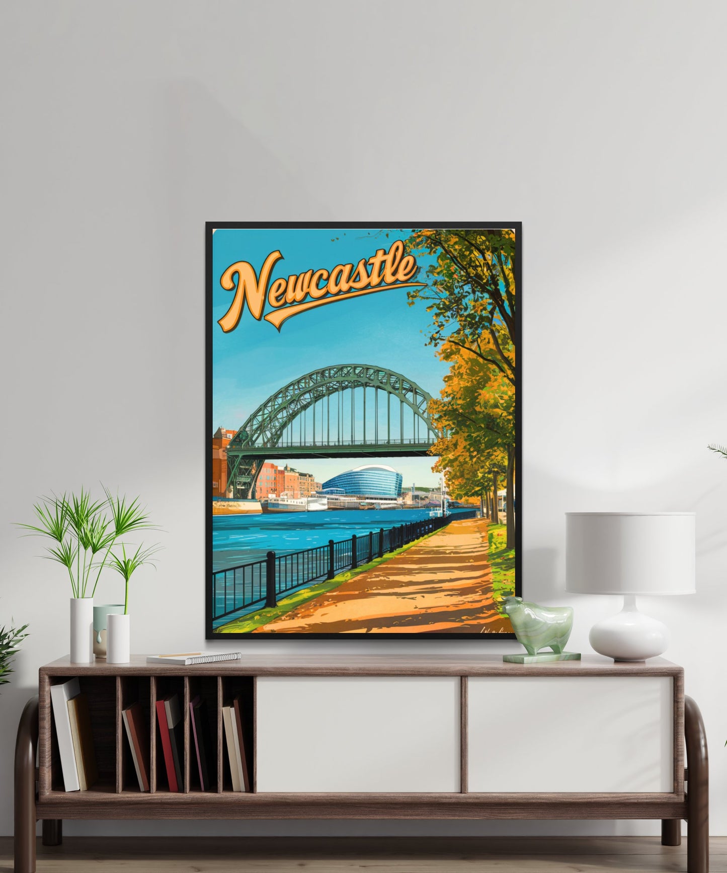 New Castle Vintage Travel Poster