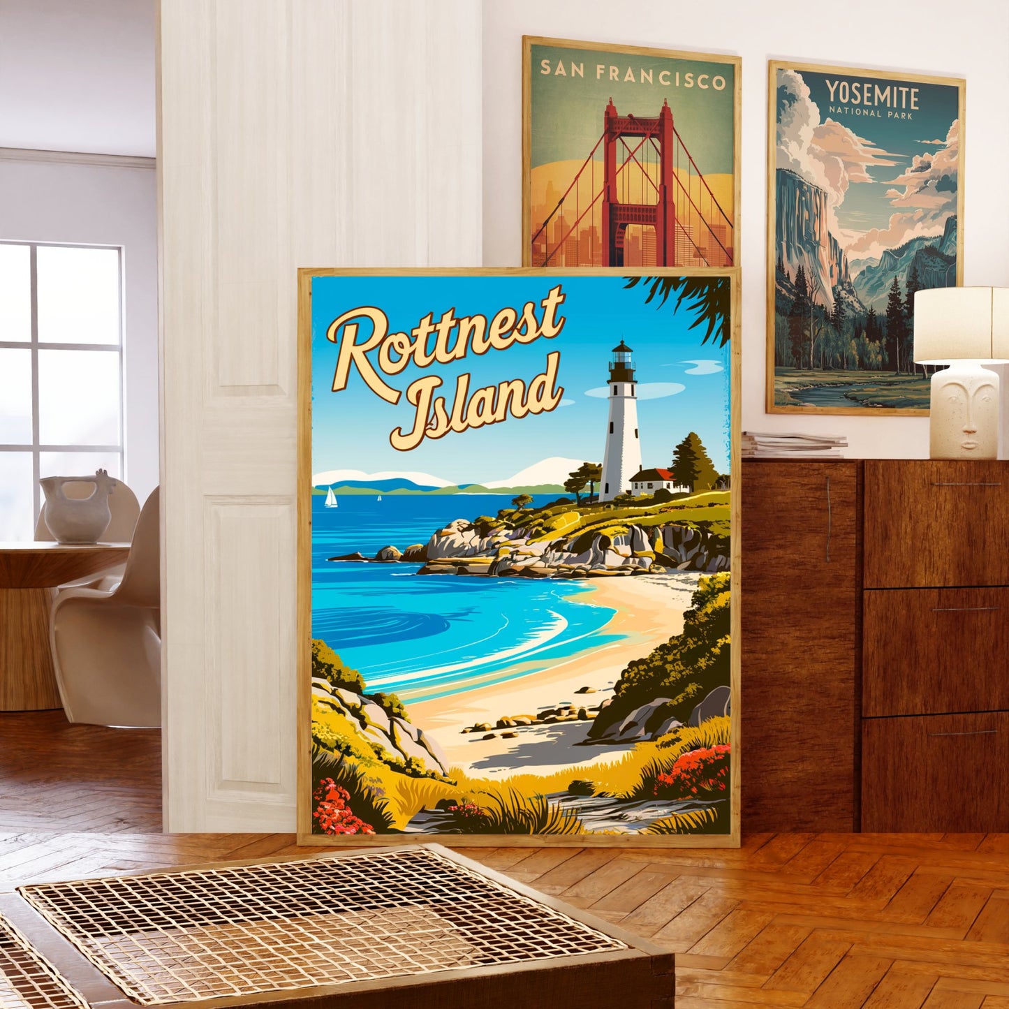 Rottnest Island Vintage Travel Poster - Serene Escape