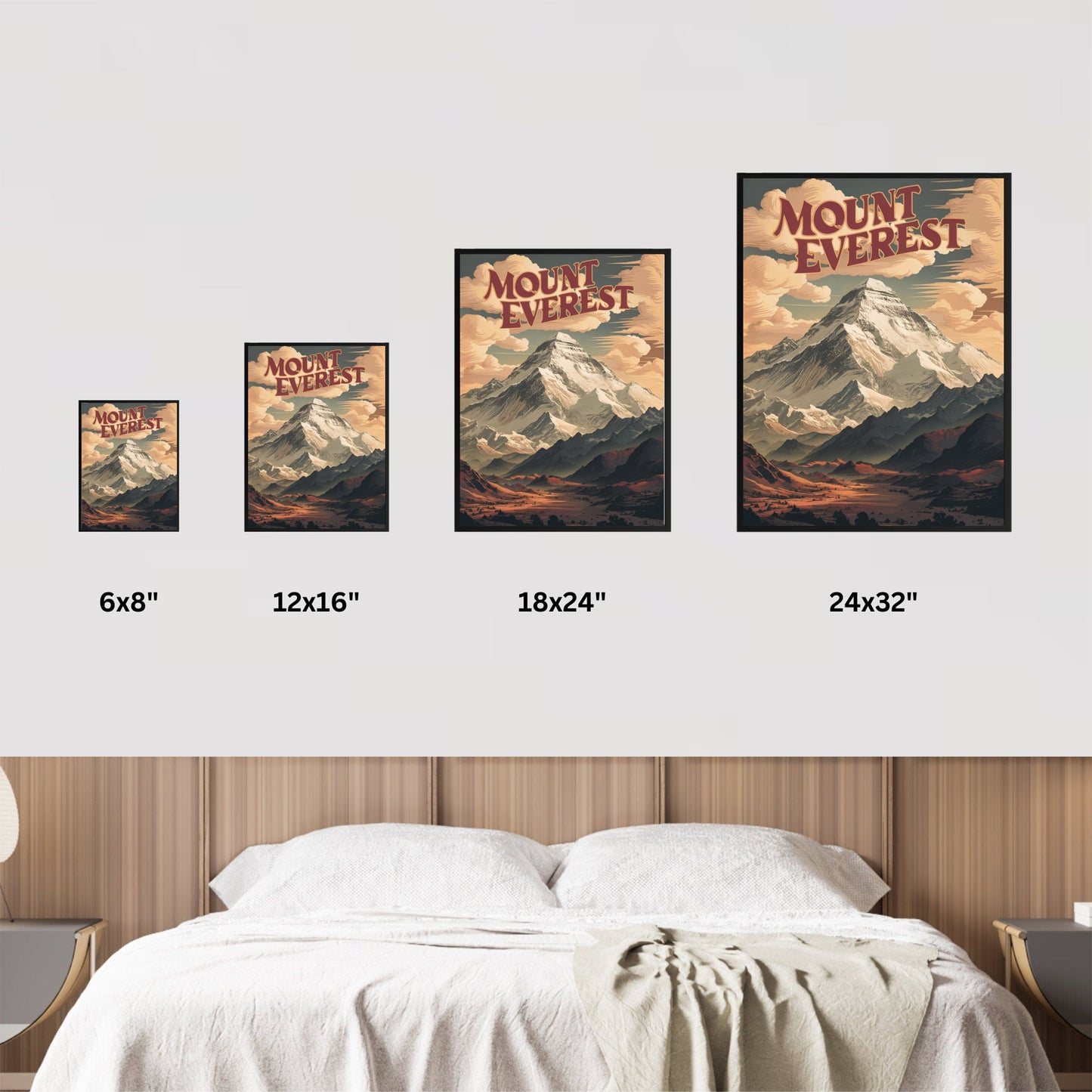 Mount Everest Vintage Travel Poster- Summit Serenity