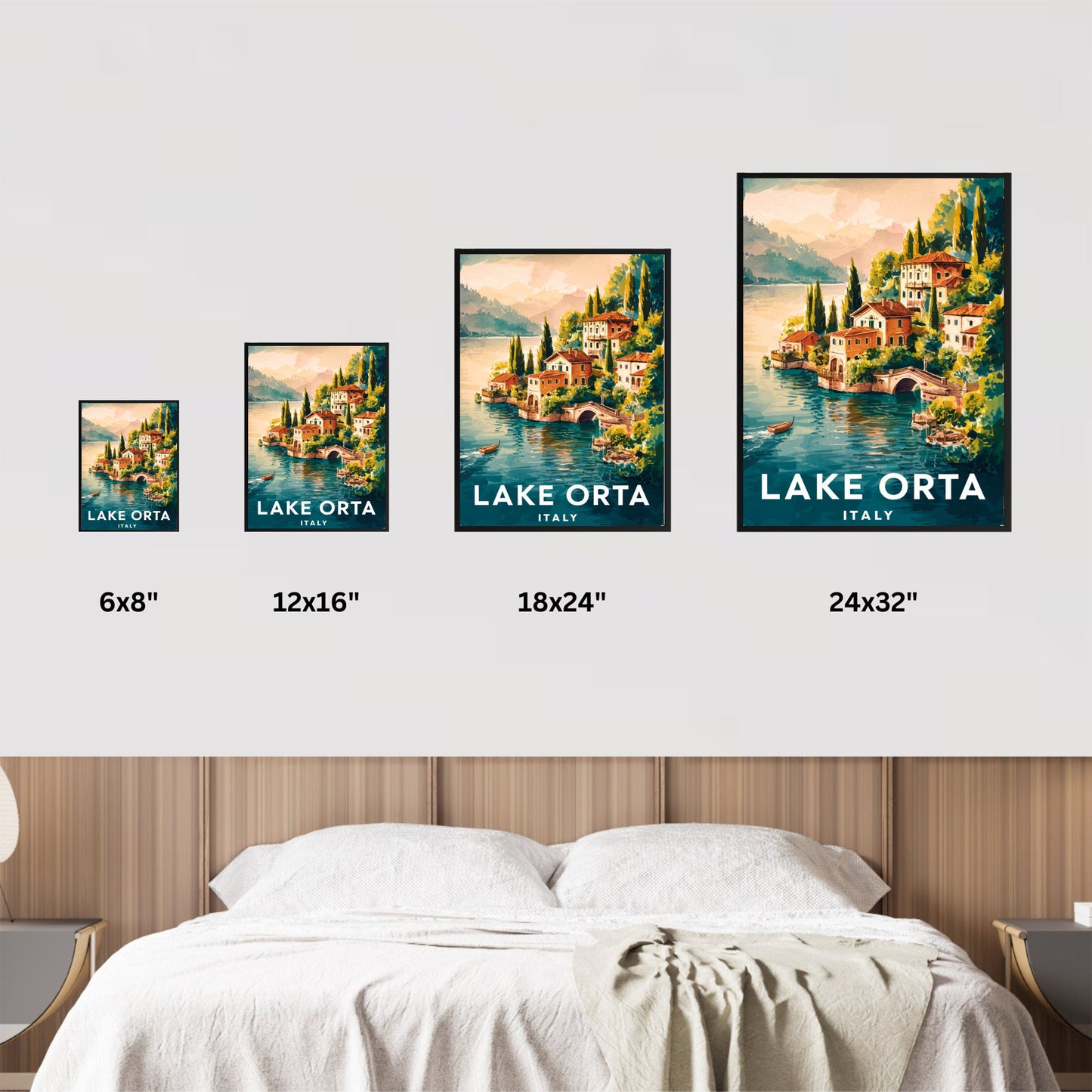 Lake Orta Vintage Travel Poster