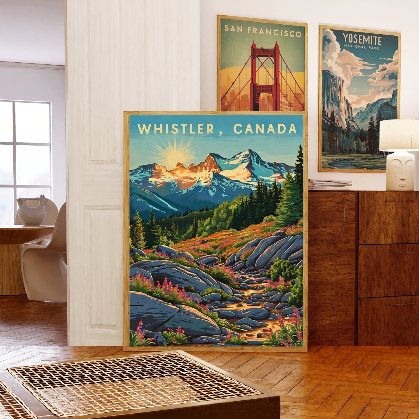 Whistler Vintage Travel Poster