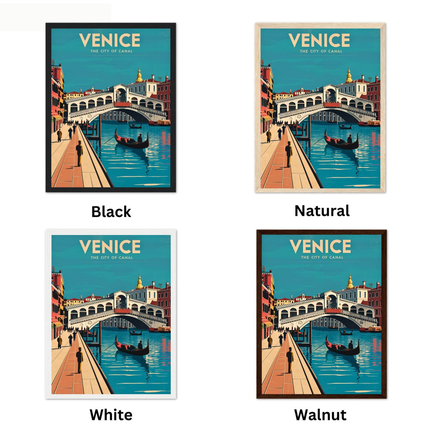 Venice Vintage Travel Poster - Enchanting Waterways