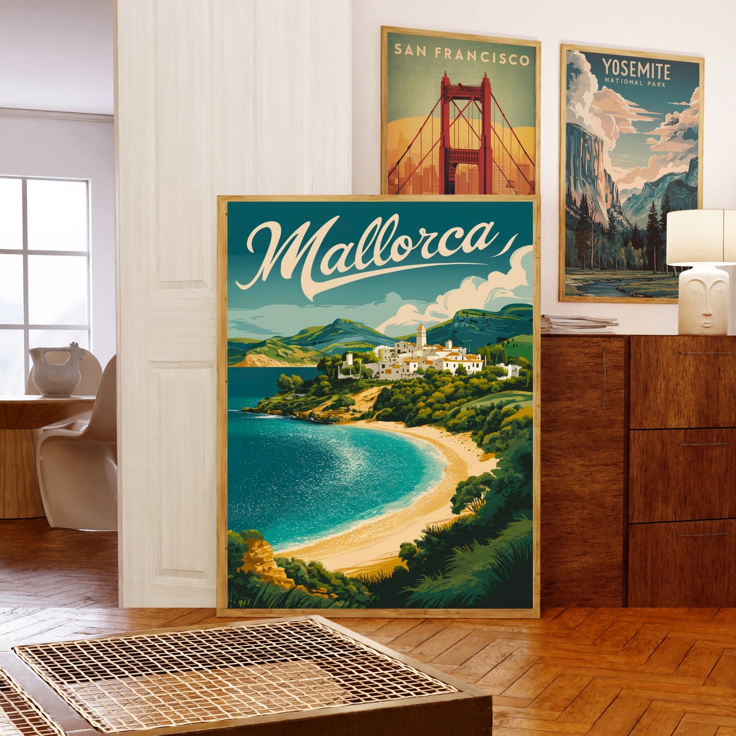 Mallorca Vintage Travel Poster - Coastal Beauty