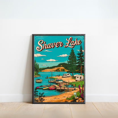 Shaver Lake Vintage Travel Poster