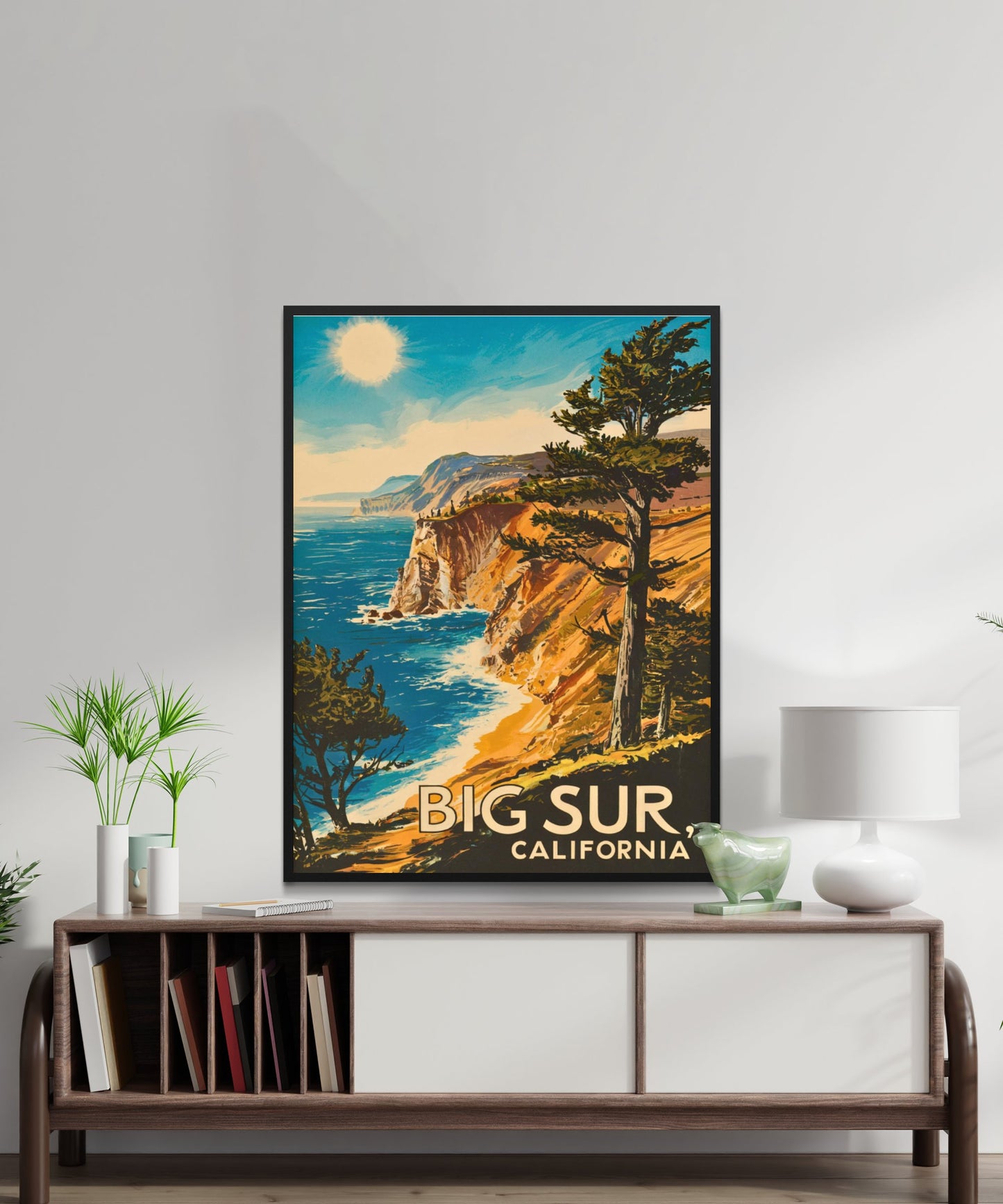 Big Sur Vintage Travel Poster - Timeless Coastal Majesty