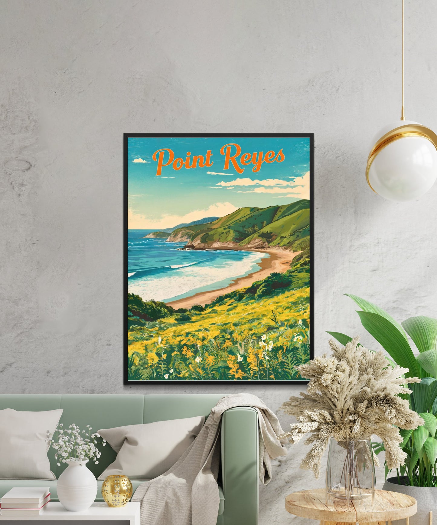 Point Reyes Vintage Travel Poster