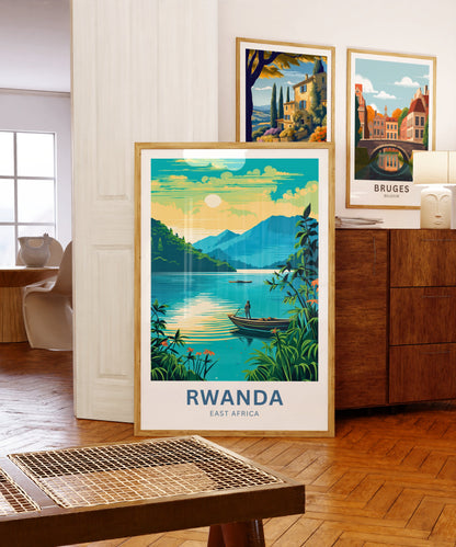 Rwanda Travel Poster